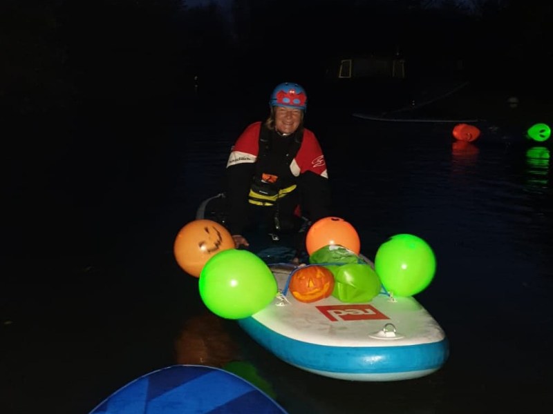 Night-time Halloween Paddle